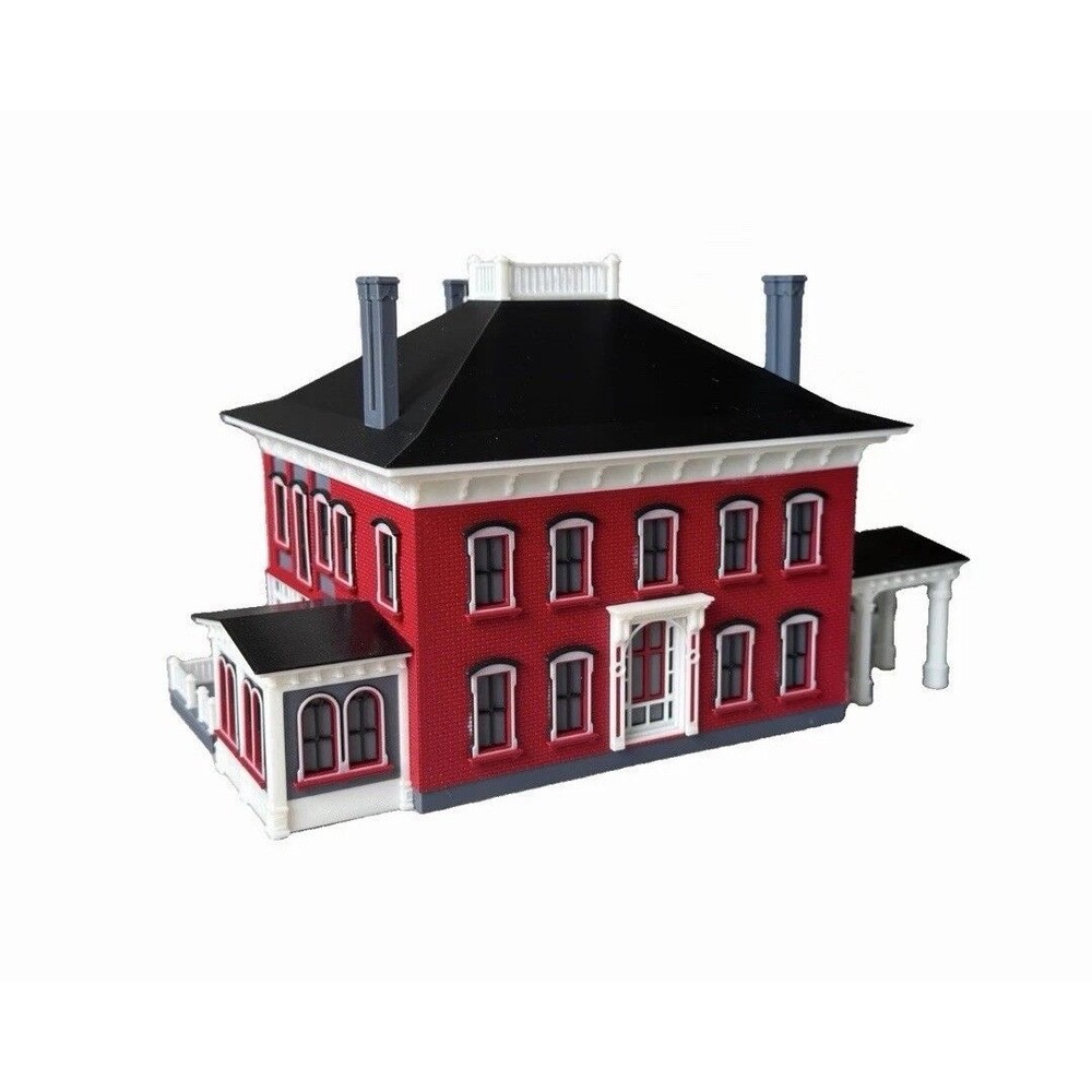 Colonial House HO Scale Model Train Diorama Landscapes Building 1:87 USA Made
